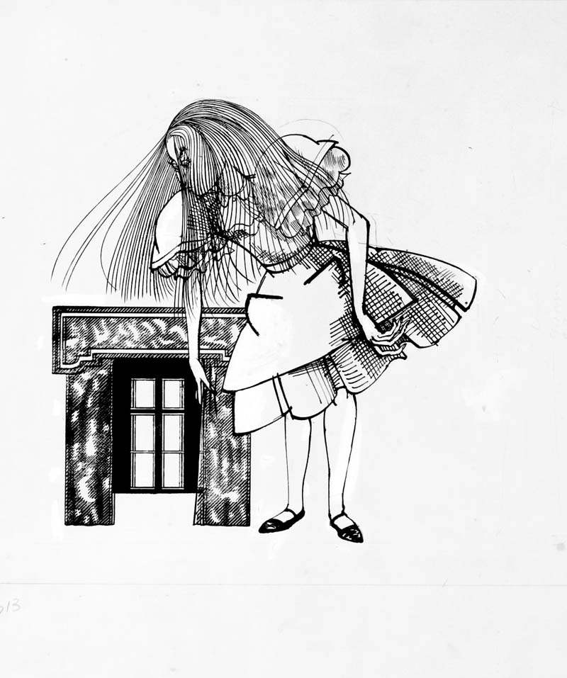 Illustration for article titled Ralph Steadman's artwork for Alice in Wonderland takes you to Gonzoland